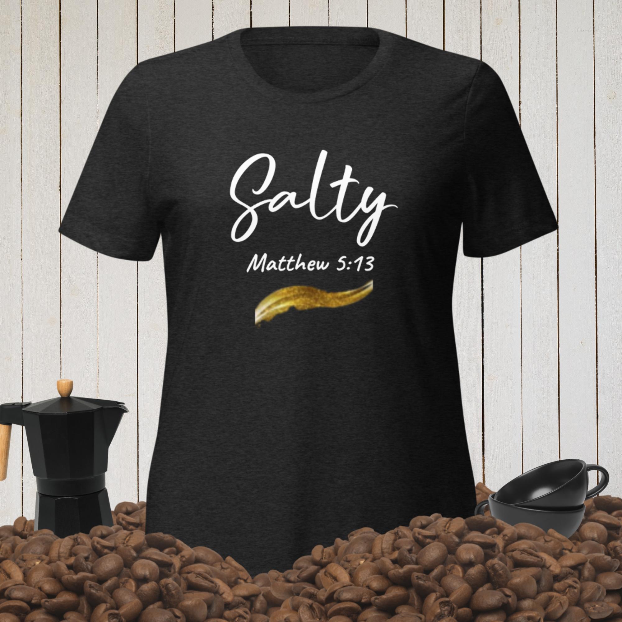 Pip Posh Design "Salty" Women’s relaxed tri-blend t-shirt Faith Collection